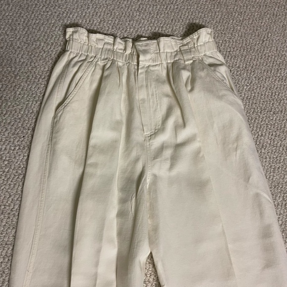 Apiece Apart New York White Linen Pants - Size XL - Picture 2 of 11
